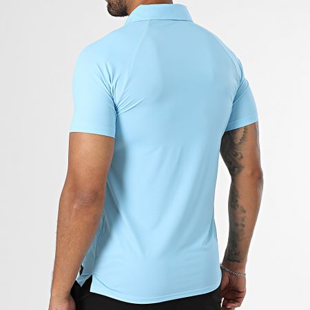 Zelys Paris - Ael Azzurro Nero Polo a manica corta e set di pantaloncini da jogging