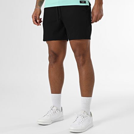 Zelys Paris - Set polo a maniche corte e pantaloncini da jogging Ael Verde chiaro Nero