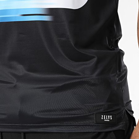 Zelys Paris - Set di pantaloncini da polo e pantaloncini da jogging neri Ael