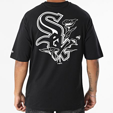 New Era - Tee Shirt Oversize Large MLB Floral Graphic Chicago White Sox 60667723 Nero