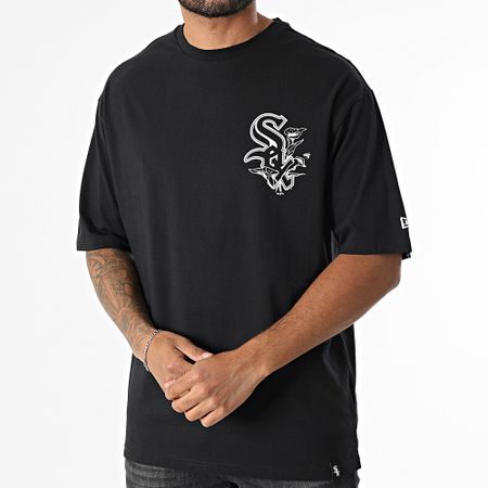 New Era - Tee Shirt Oversize Large MLB Floral Graphic Chicago White Sox 60667723 Nero