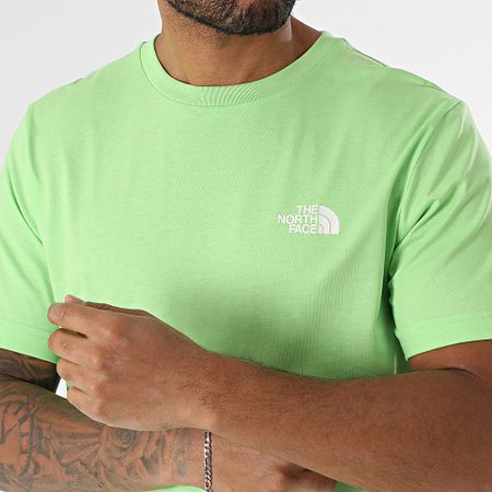 The North Face - Set di maglietta e pantaloncini da jogging A87NG A3O1B Nero Verde chiaro