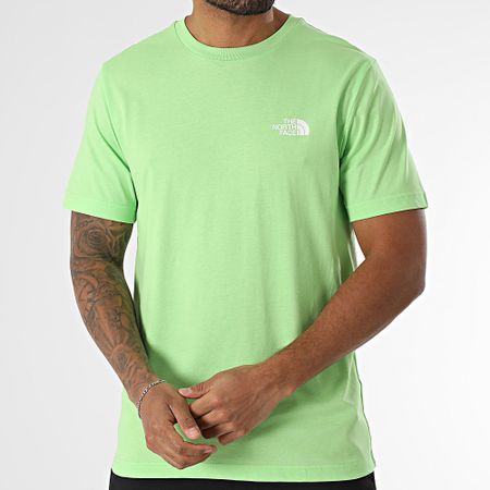 The North Face - Set di maglietta e pantaloncini da jogging A87NG A3O1B Nero Verde chiaro
