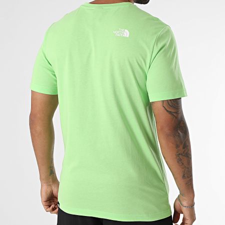The North Face - Set di maglietta e pantaloncini da jogging A87NG A3O1B Nero Verde chiaro