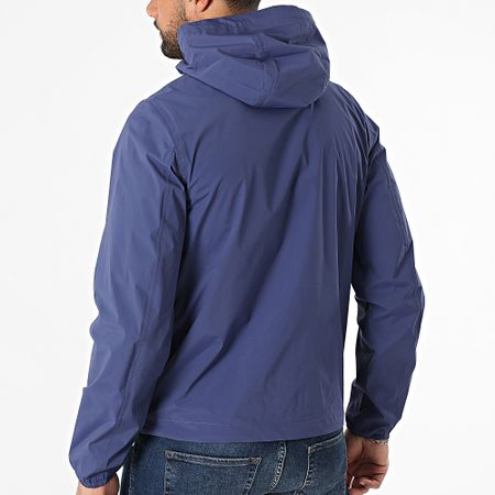 K-Way - Giacca con cappuccio e zip blu navy
