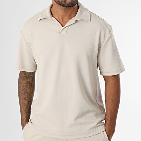 Mackten - Set Polo e pantaloni a maniche corte 231 Beige