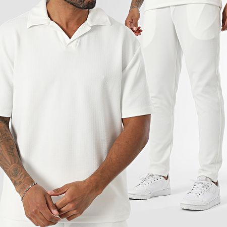 Mackten - 231 Set pantaloni e pantaloncini Polo bianchi
