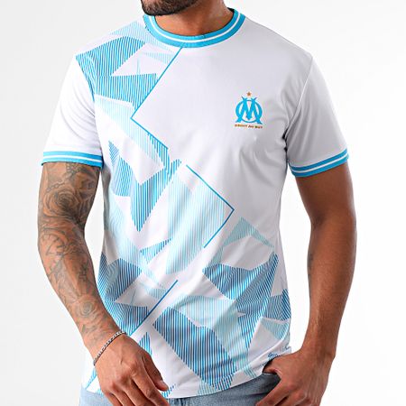 OM - M24092C Maglia da calcio bianca azzurra