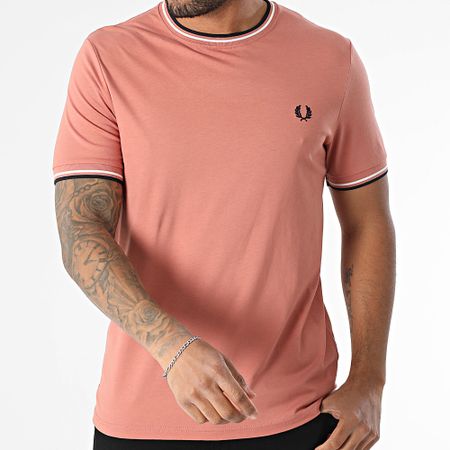 Fred Perry - Maglietta Twin Tipped M1588 Rosa