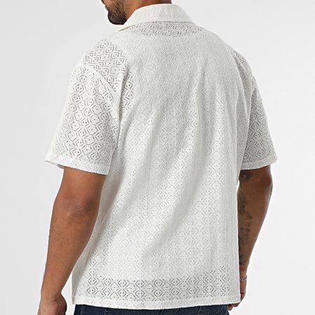 Frilivin - V21 Camicia bianca a maniche corte Slash