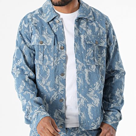 Frilivin - Denim Blue E02 Set di jeans e soprabito regular fit