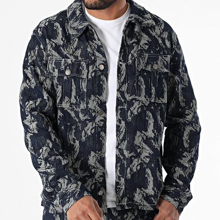 Frilivin - Jeans e Jeans Regular Fit E02 Raw Blue Set di camicie