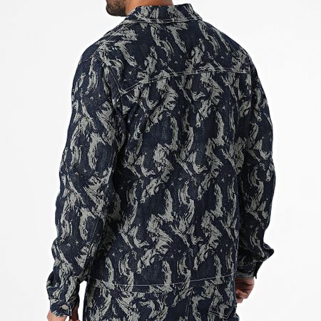 Frilivin - Jeans e Jeans Regular Fit E02 Raw Blue Set di camicie