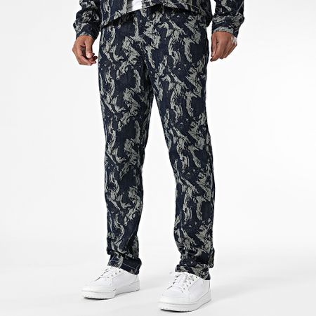 Frilivin - Jeans e Jeans Regular Fit E02 Raw Blue Set di camicie