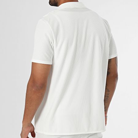 MTX - Camicia a maniche corte e pantaloni a coste 017 Set beige chiaro