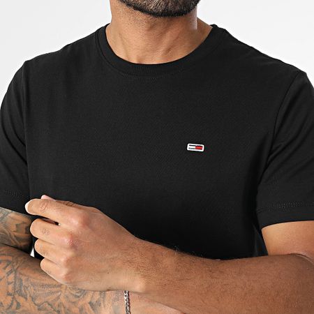 Tommy Jeans - Maglietta slim in jersey 9598 nero