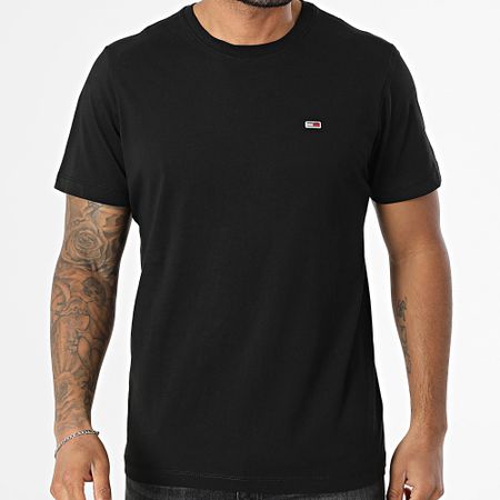 Tommy Jeans - Maglietta slim in jersey 9598 nero
