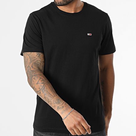 Tommy Jeans - Maglietta slim in jersey 9598 nero