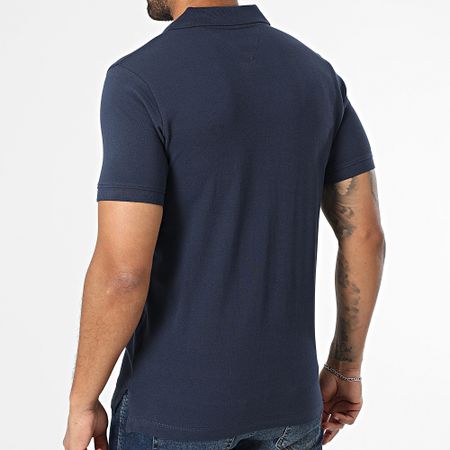 Tommy Jeans - Polo 5370 Slim a manica corta con abbottonatura, Navy