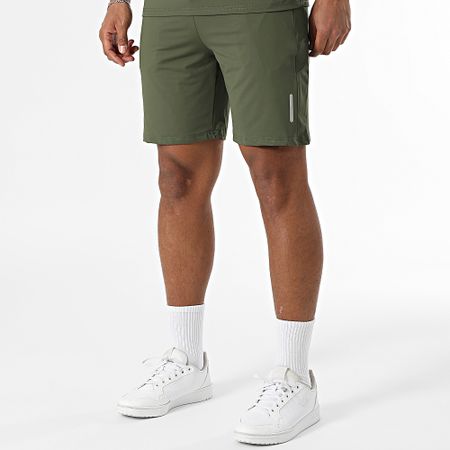 Classic Series - Set di maglietta e pantaloncini da jogging verde cachi 439