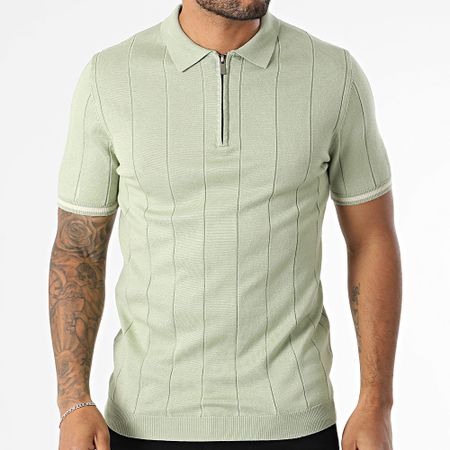 Frilivin - Polo a manica corta in maglia 627 verde chiaro