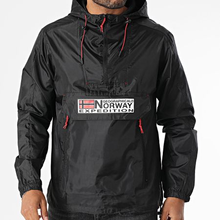 Geographical Norway - Giacca a vento outdoor con cappuccio 244 nero
