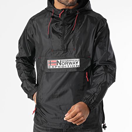 Geographical Norway - Giacca a vento outdoor con cappuccio 244 nero