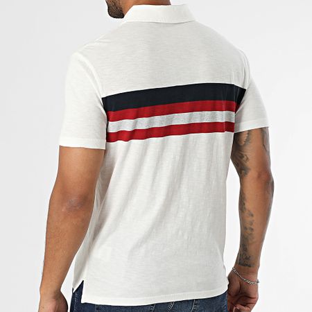 Superdry - Polo Manica corta Maglia leggera a righe M1110424A Bianco