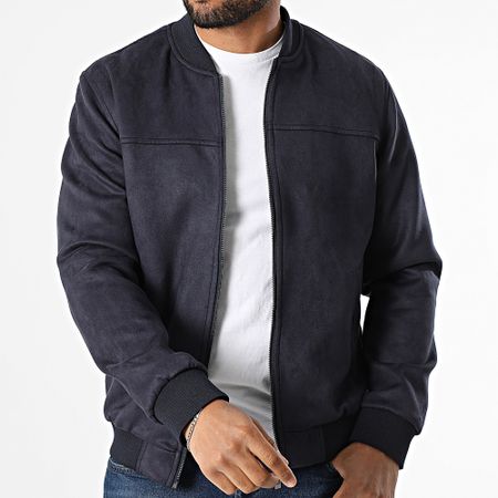 Armita - 520 Bomber in pelle scamosciata blu navy