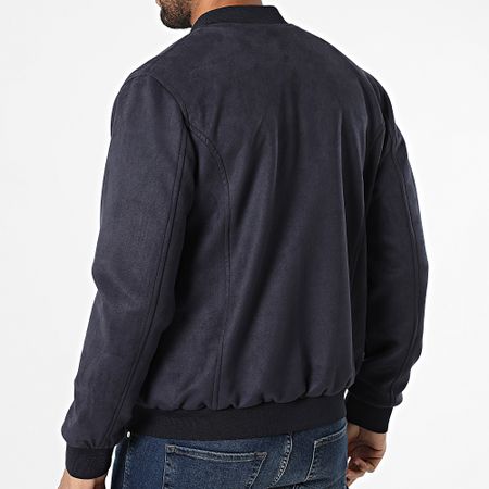 Armita - 520 Bomber in pelle scamosciata blu navy