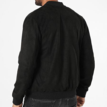 Armita - Giacca bomber 520 in pelle scamosciata nera