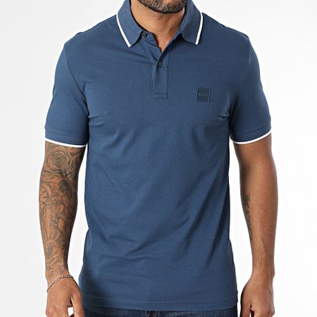 BOSS - Polo Slim Sleeve Passertip 50507699 Blu navy
