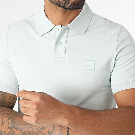 BOSS - Polo Slim Passenger a maniche corte 50507803 Verde chiaro
