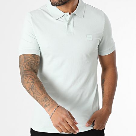 BOSS - Polo Slim Passenger a maniche corte 50507803 Verde chiaro