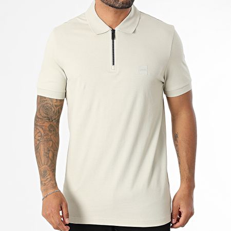 BOSS - Polo a maniche corte Passerzip 50537507 Beige
