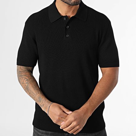 Classic Series - 572 Polo a manica corta a coste nero