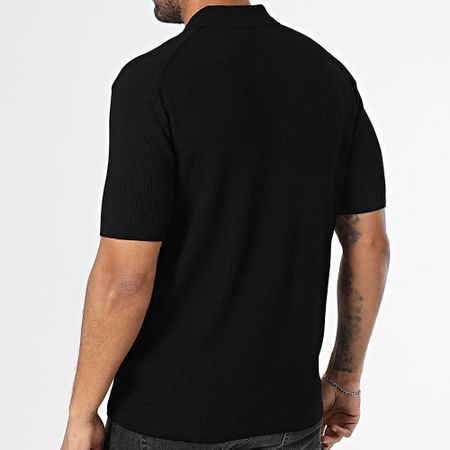 Classic Series - 572 Polo a manica corta a coste nero