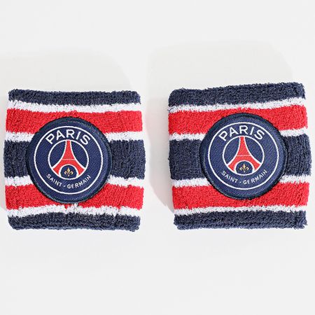 PSG - Set di 2 braccialetti in spugna P24117 Navy Red White