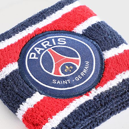 PSG - Set di 2 braccialetti in spugna P24117 Navy Red White