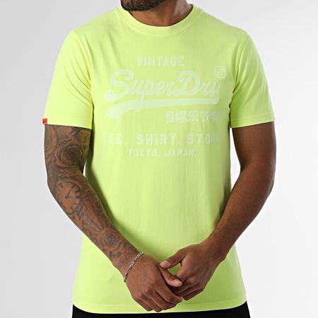 Superdry - Tee Shirt Vintage Logo Neon Relaxed M1012119A Giallo