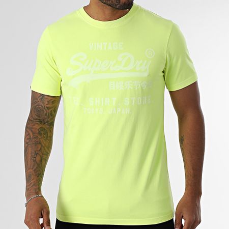 Superdry - Tee Shirt Vintage Logo Neon Relaxed M1012119A Giallo