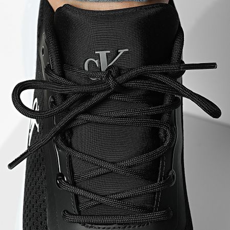 Calvin Klein - Eva Runner Mix Mesh 1285 Nero Scarpe da ginnastica bianche e luminose