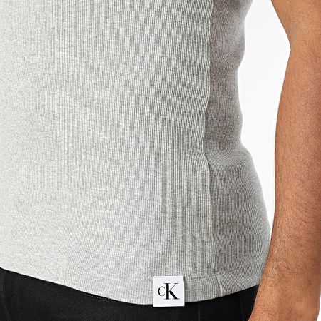Calvin Klein - Canotta a costine NB4319 Grigio scuro