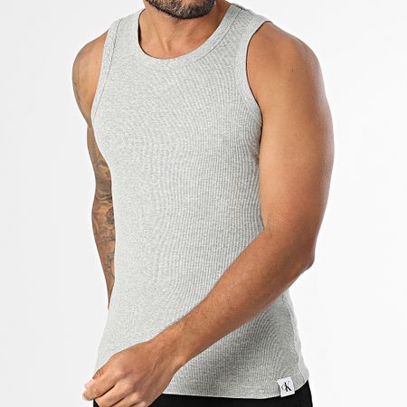 Calvin Klein - Canotta a costine NB4319 Grigio scuro