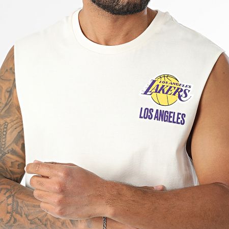 New Era - NBA Canotta grafica Los Angeles Lakers 60667737 Beige