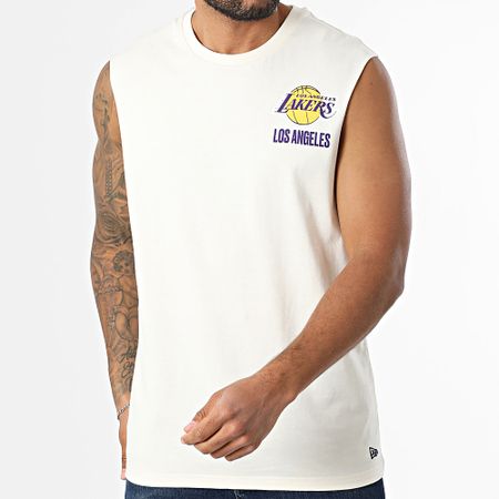 New Era - NBA Canotta grafica Los Angeles Lakers 60667737 Beige