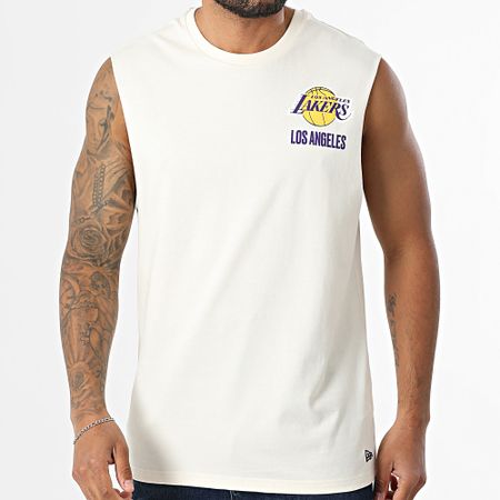 New Era - NBA Canotta grafica Los Angeles Lakers 60667737 Beige