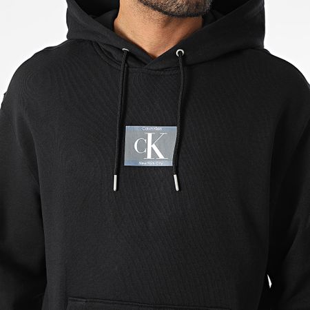 Calvin Klein - Felpa con cappuccio 286G nero
