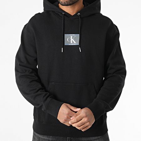 Calvin Klein - Felpa con cappuccio 286G nero