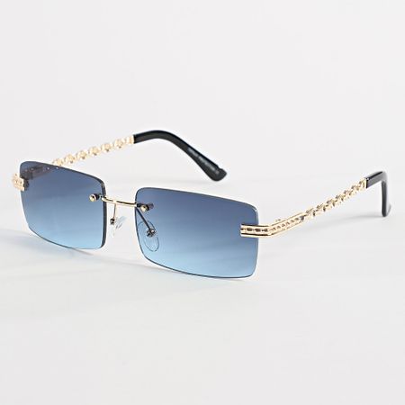 Frilivin - 815 Occhiali da sole blu navy nero oro